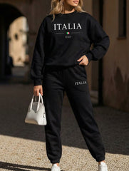 Letter Casual Two Piece Set