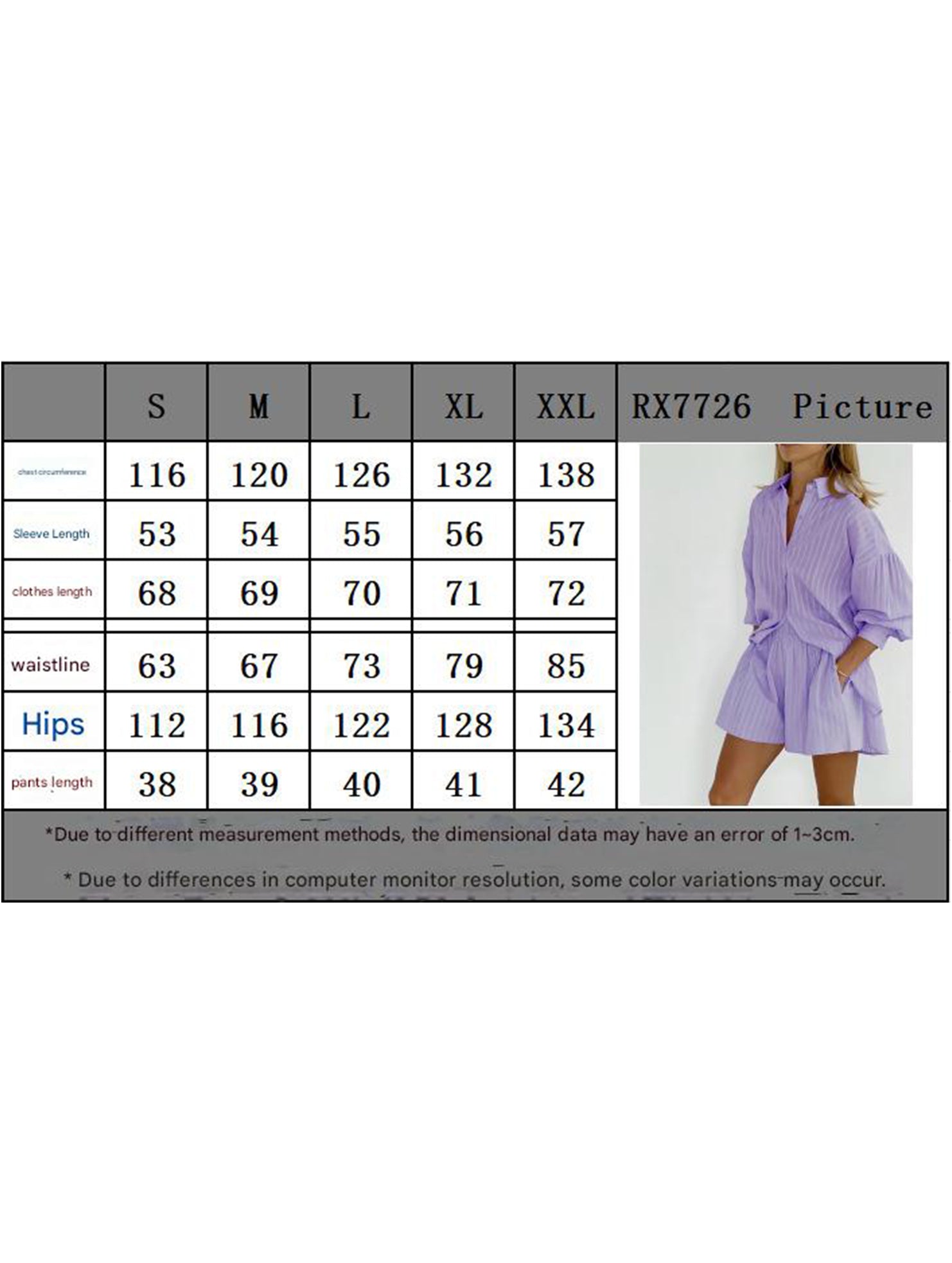 Jacquard Puff Sleeve Shirt Shorts Set_CWSTB01027
