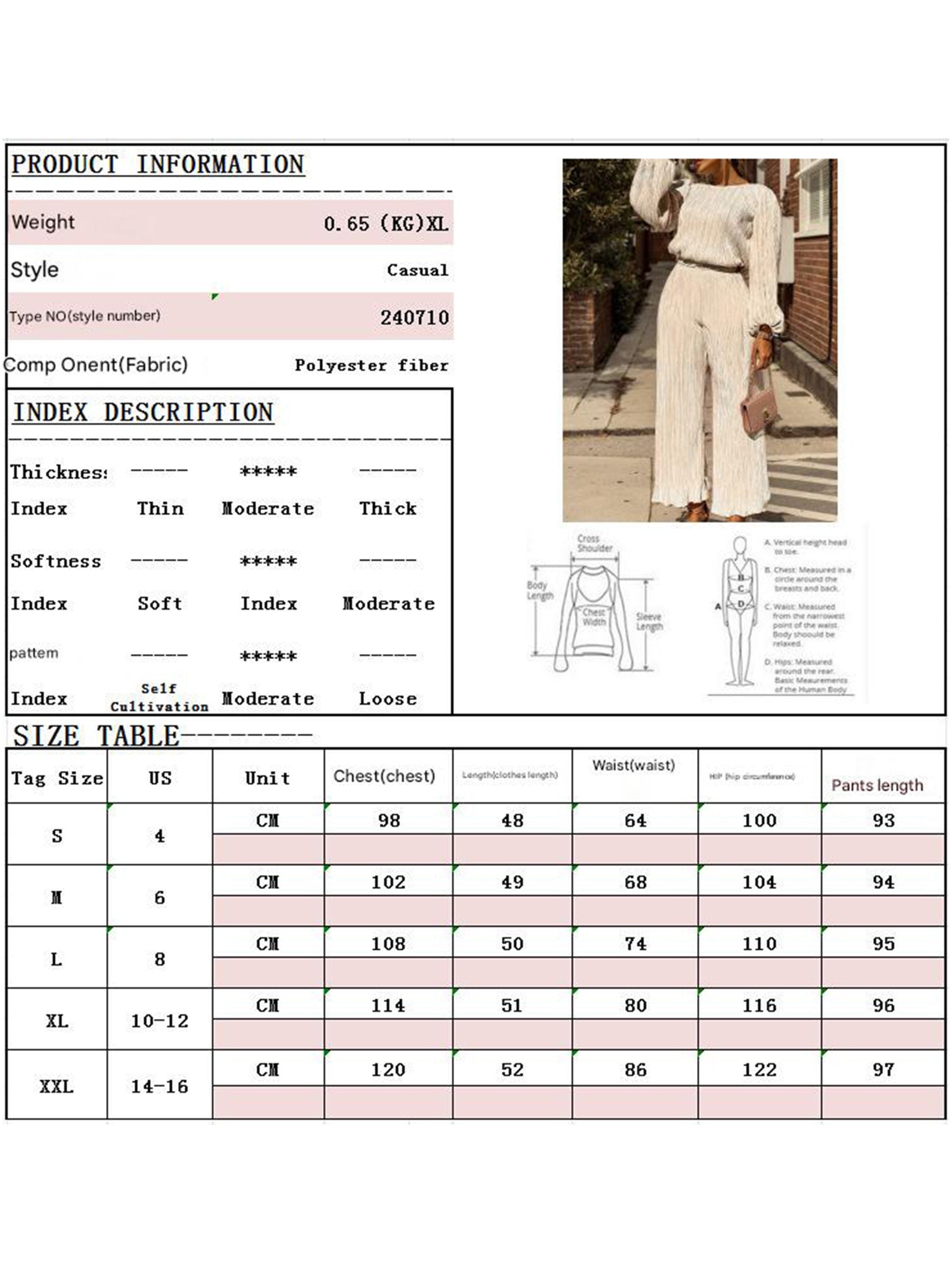 Casual Ruched Waist Top and Pants Set_CWSTB01059