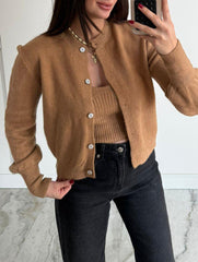 Knit Cardigan Vest Two Piece Set_CWSTB01066