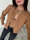 Knit Cardigan Vest Two Piece Set_CWSTB01066