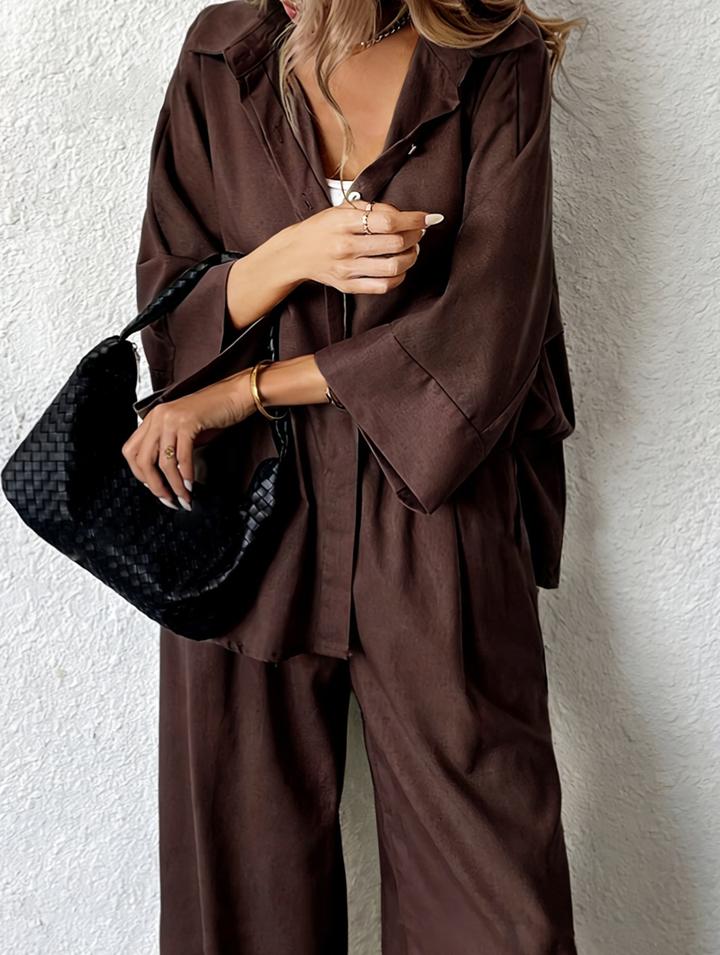 Plus Size Loose Pants Two Piece Set_CWSTB01088