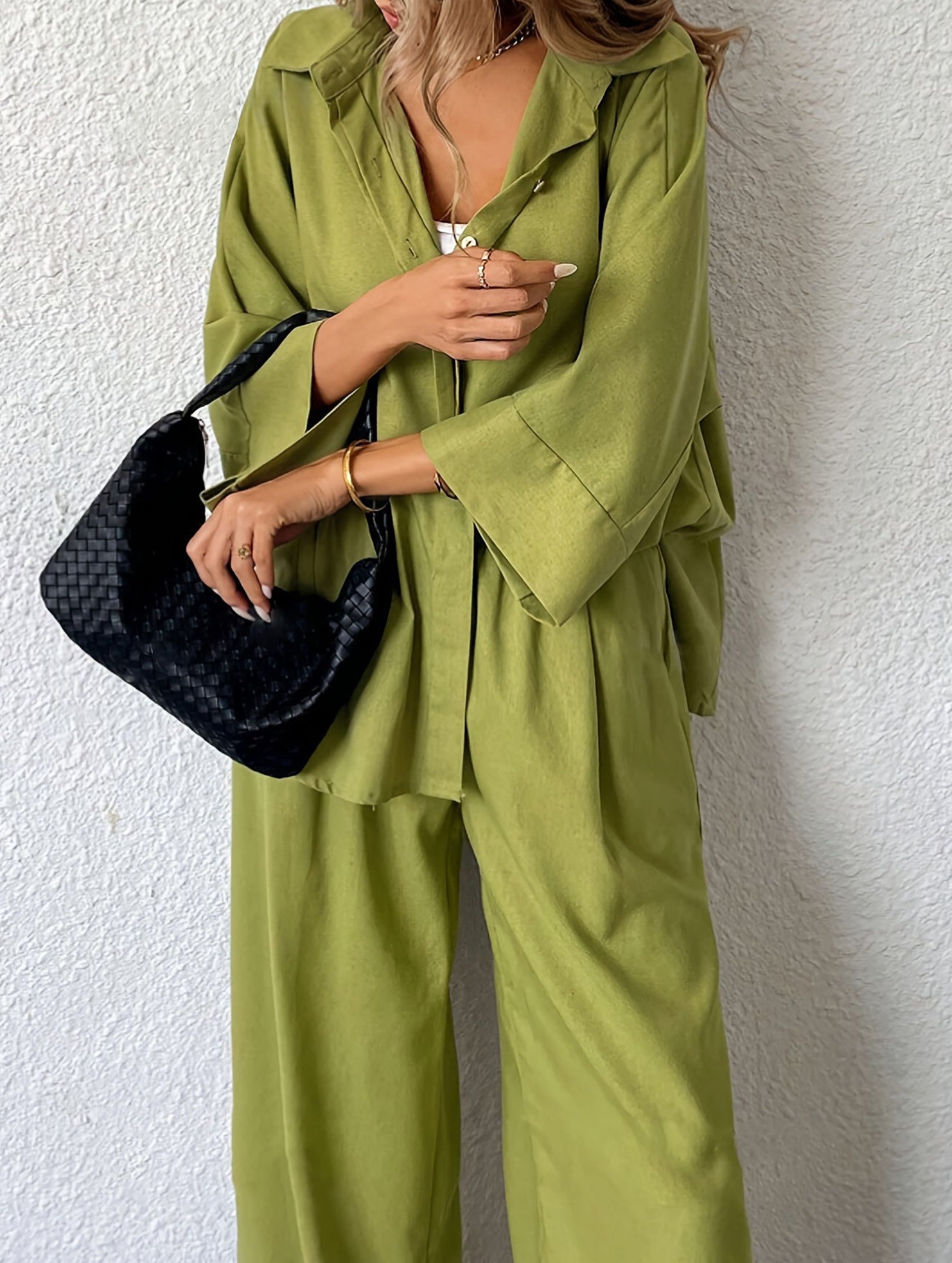 Plus Size Loose Pants Two Piece Set_CWSTB01088