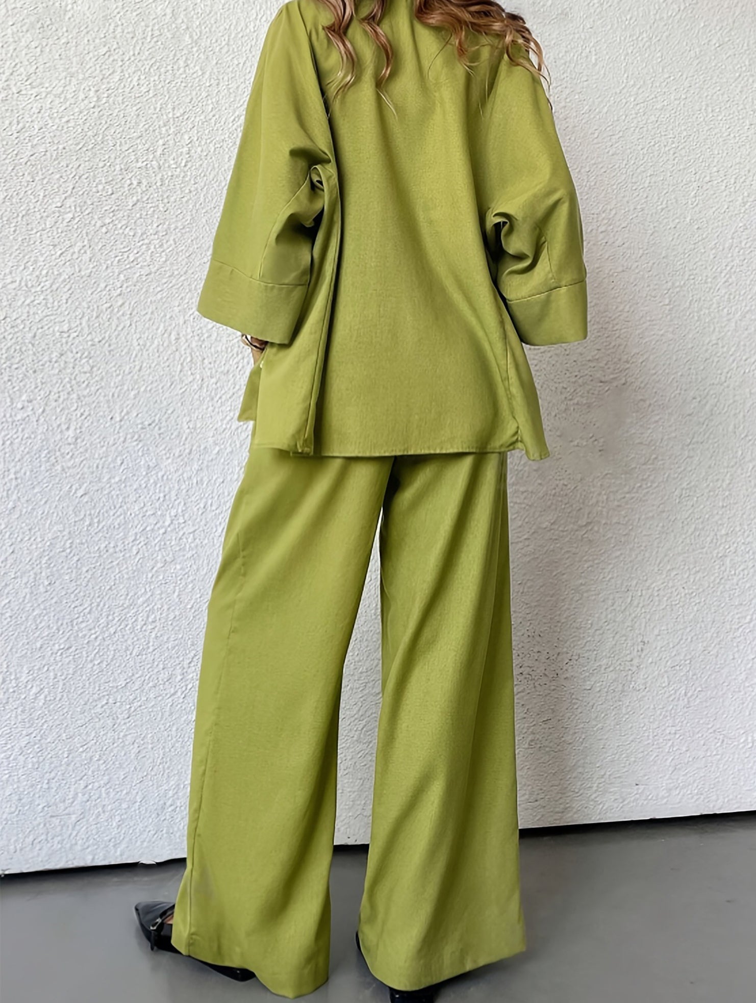 Plus Size Loose Pants Two Piece Set