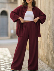 Plus Size Loose Pants Two Piece Set_CWSTB01088