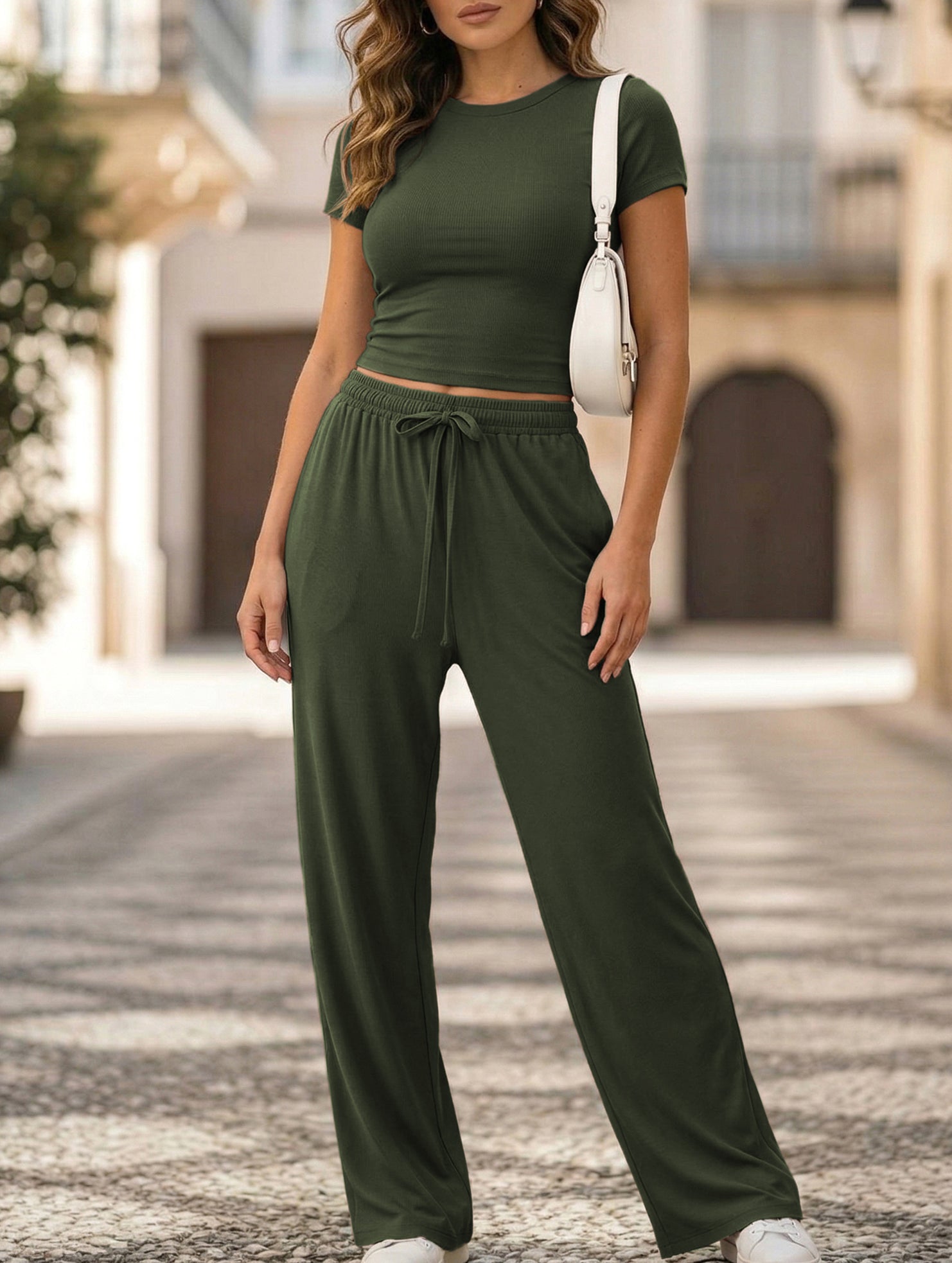 Y2K Slim Fit Two Piece Set