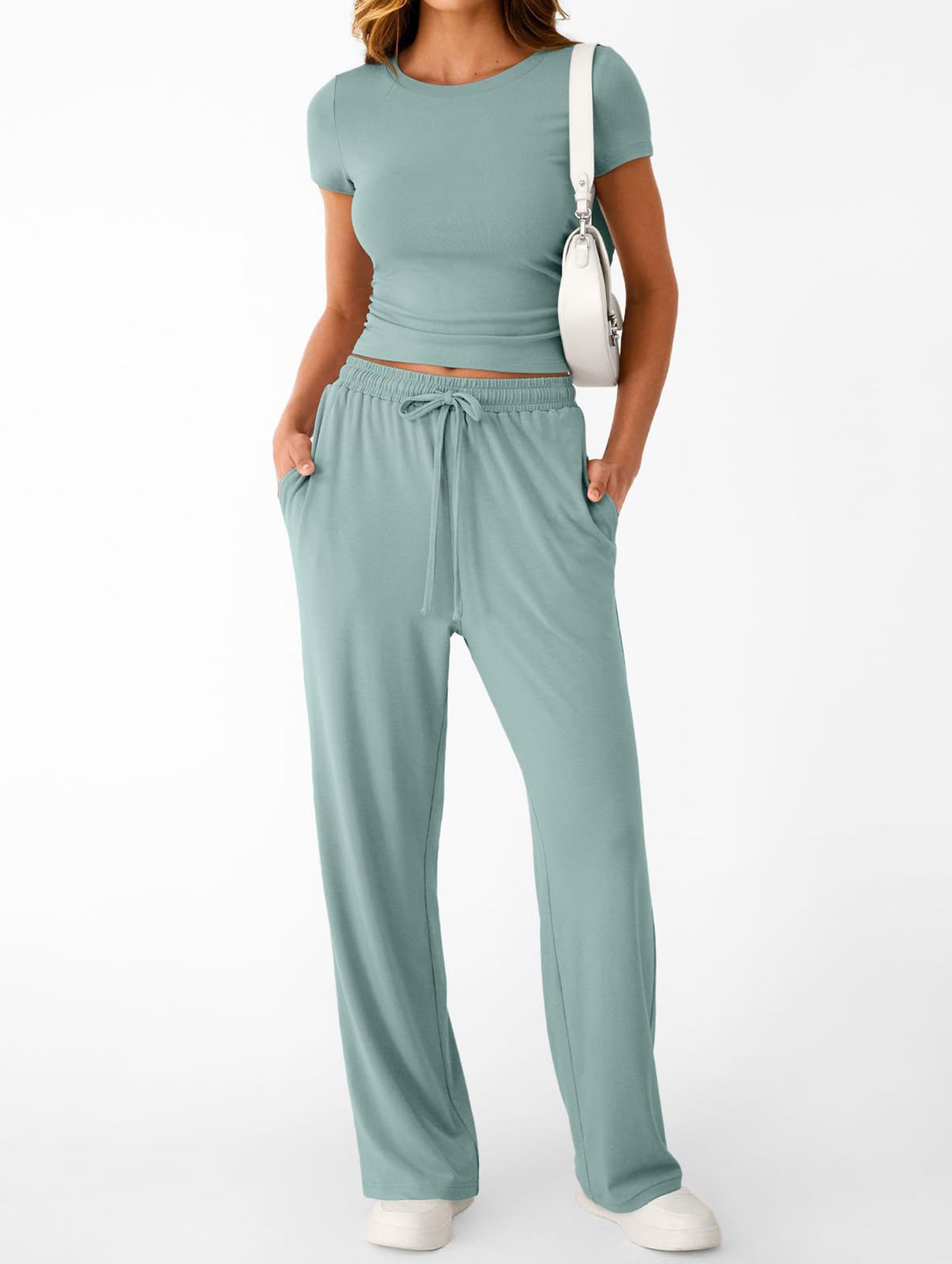 Y2K Slim Fit Two Piece Set