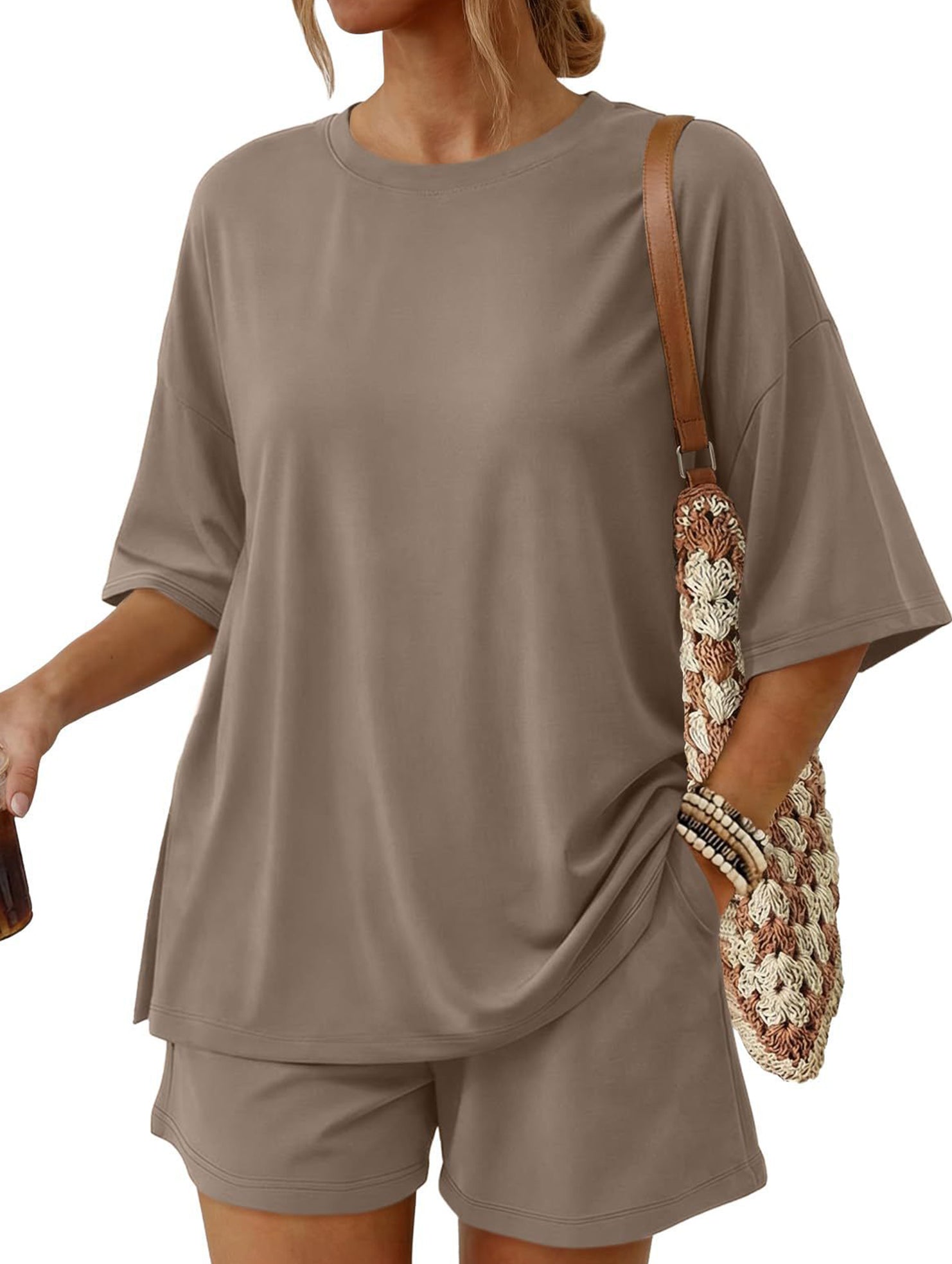Crewneck Loose Short Sleeve Set