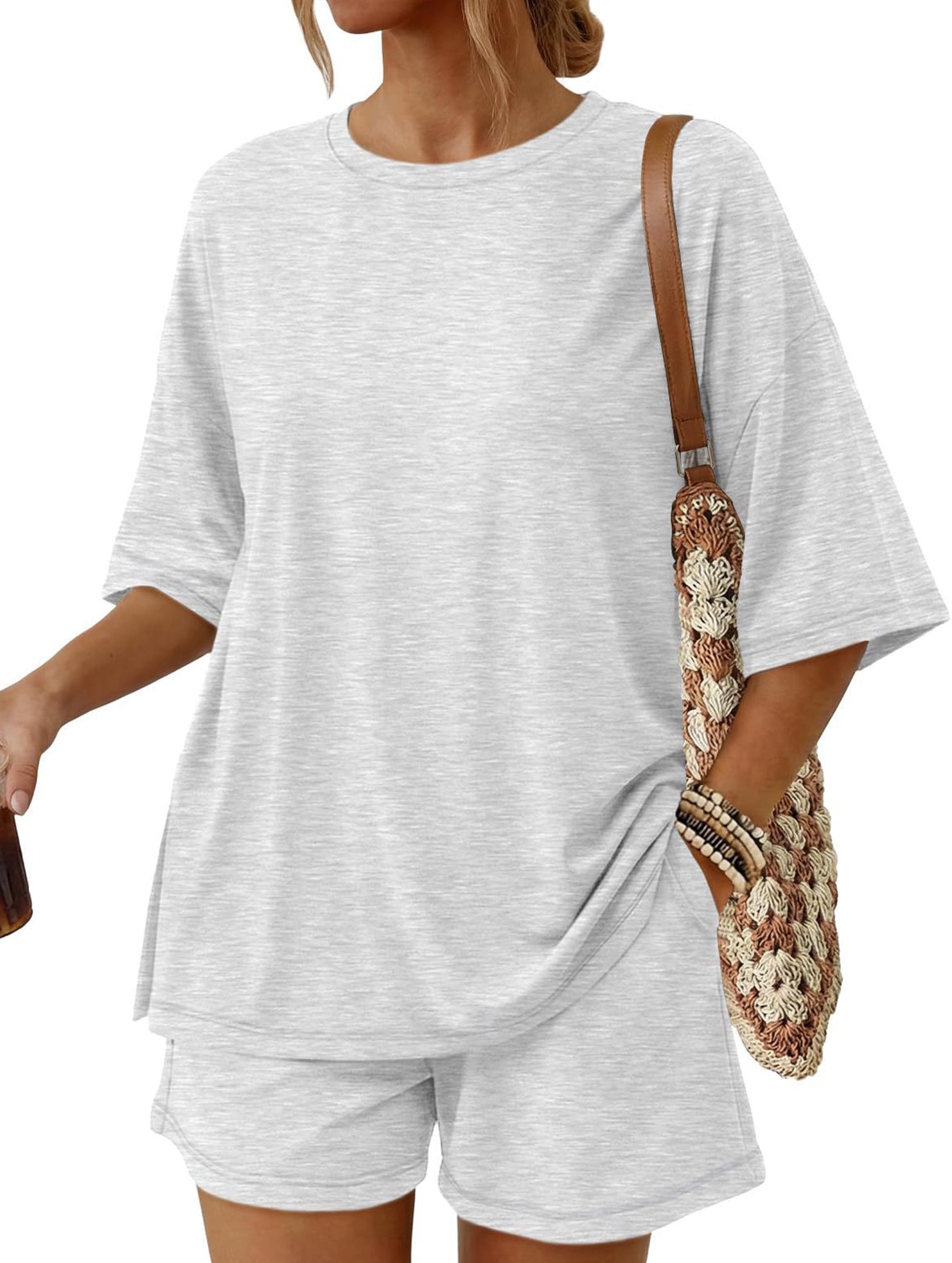 Crewneck Loose Short Sleeve Set