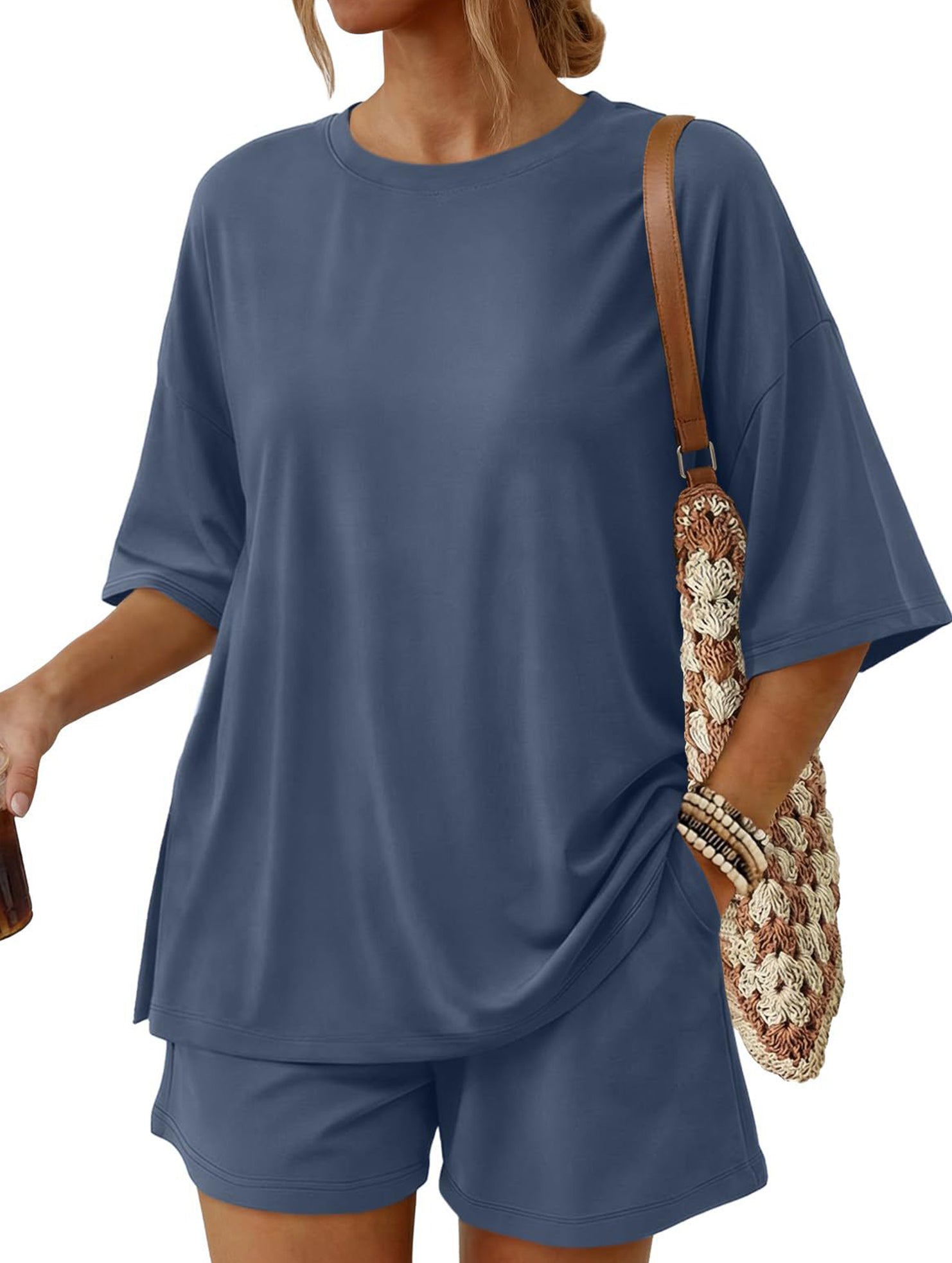 Crewneck Loose Short Sleeve Set