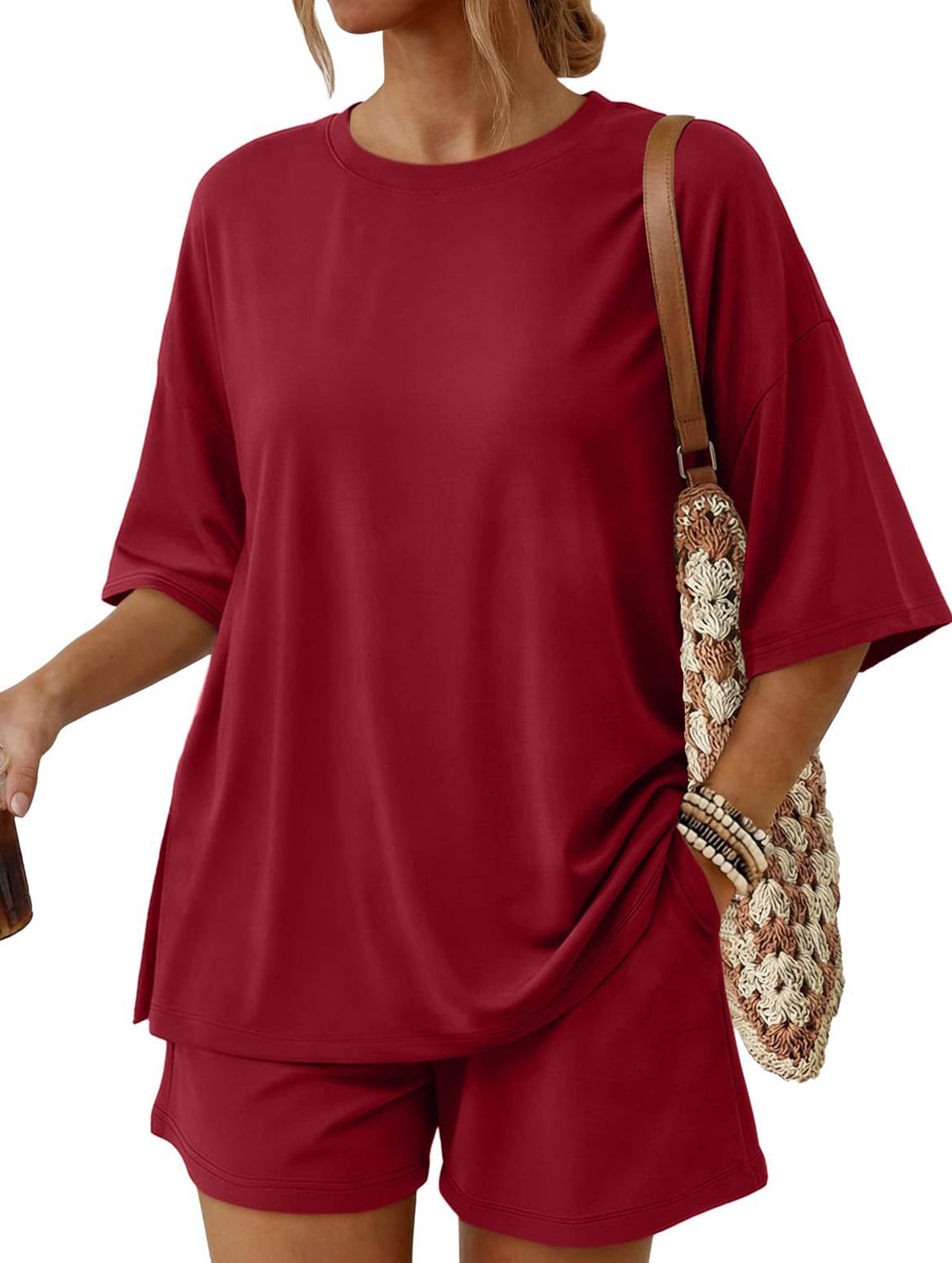 Crewneck Loose Short Sleeve Set