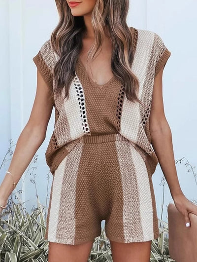 Urban style Knitwear Two-piece set