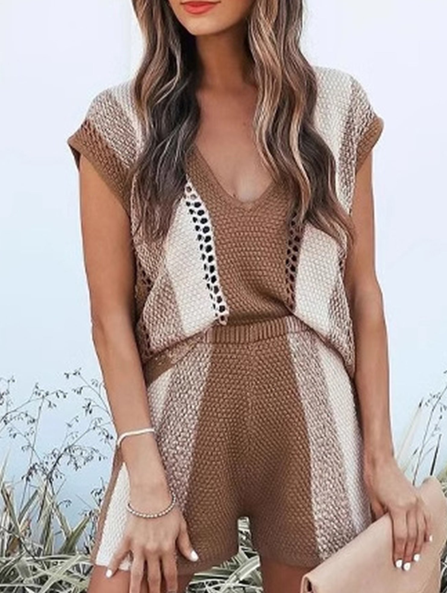 Urban style Knitwear Two-piece set