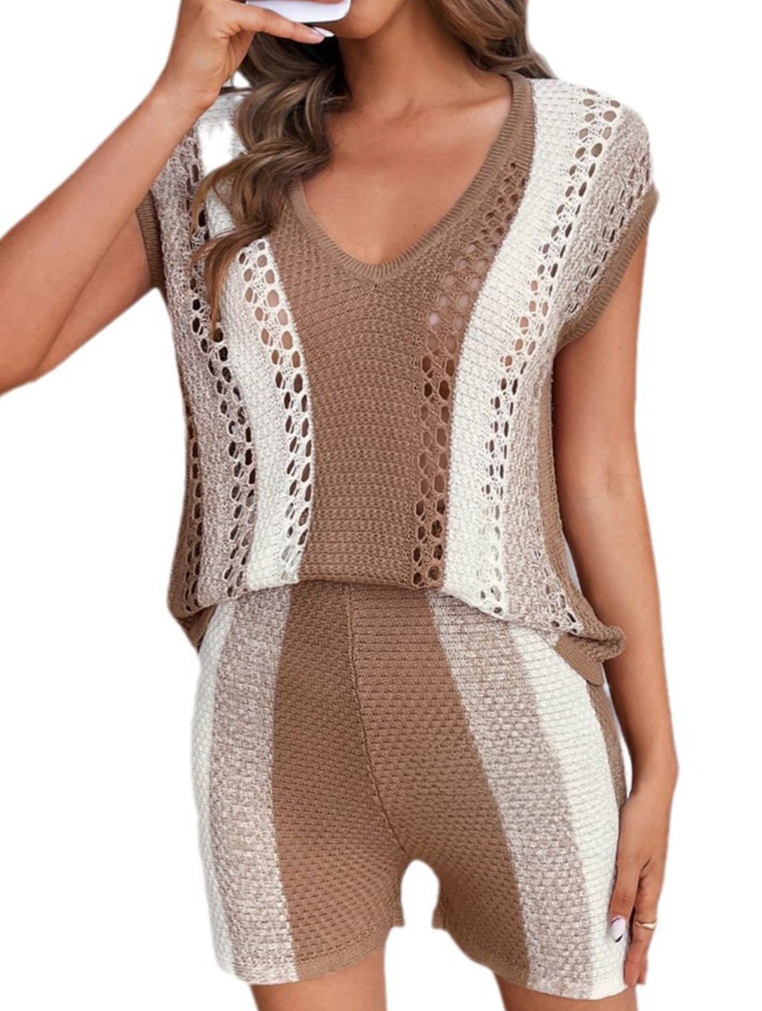 Urban style Knitwear Two-piece set