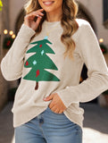 Fashion Retro Christmas Tree Pullover Sweater