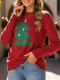 Fashion Retro Christmas Tree Pullover Sweater