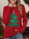 Fashion Retro Christmas Tree Pullover Sweater