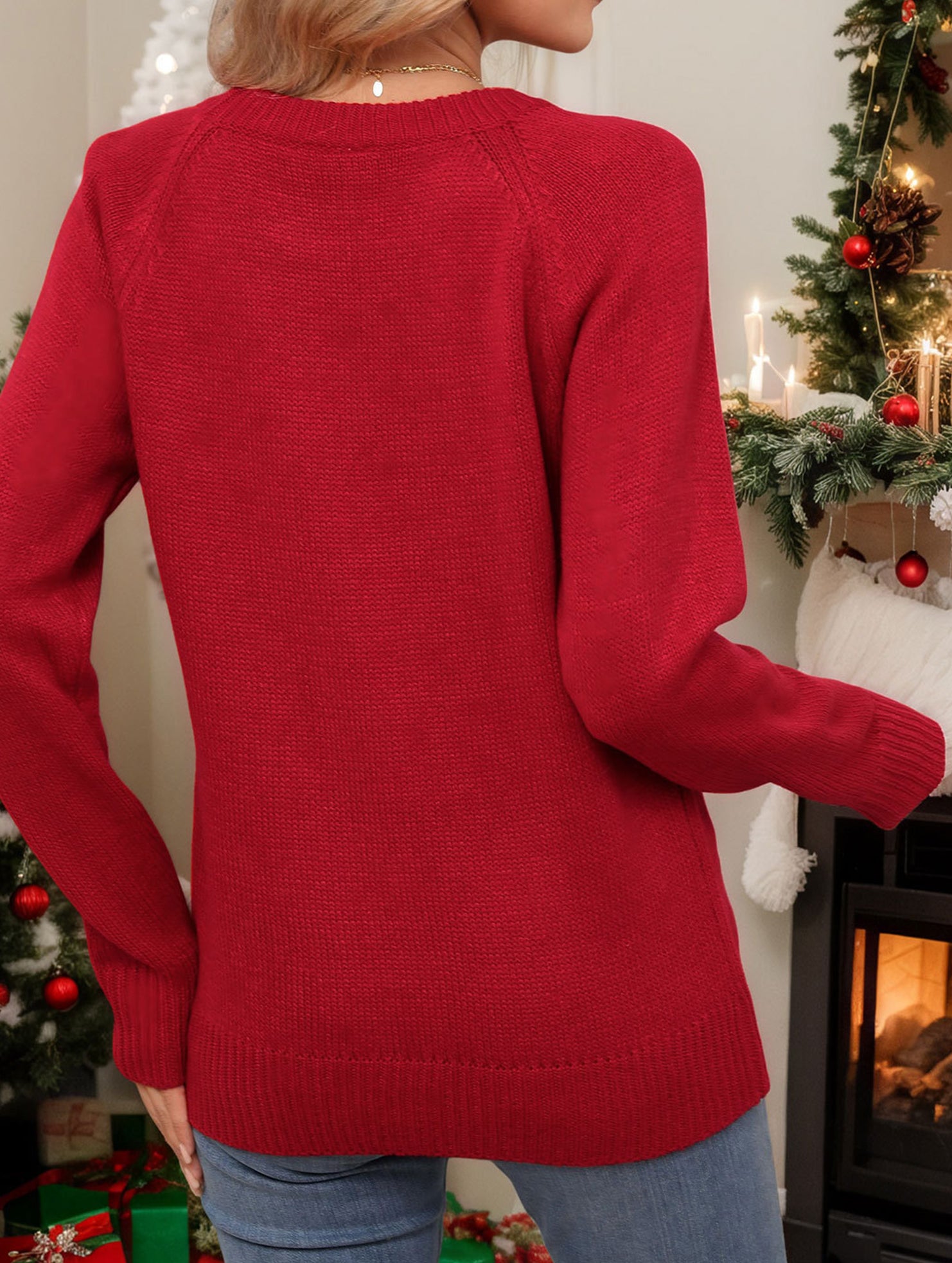Fashion Retro Christmas Tree Pullover Sweater