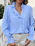 Vintage Contrast Button-Down Shirt