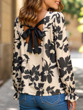 Vintage open back tie shirt top