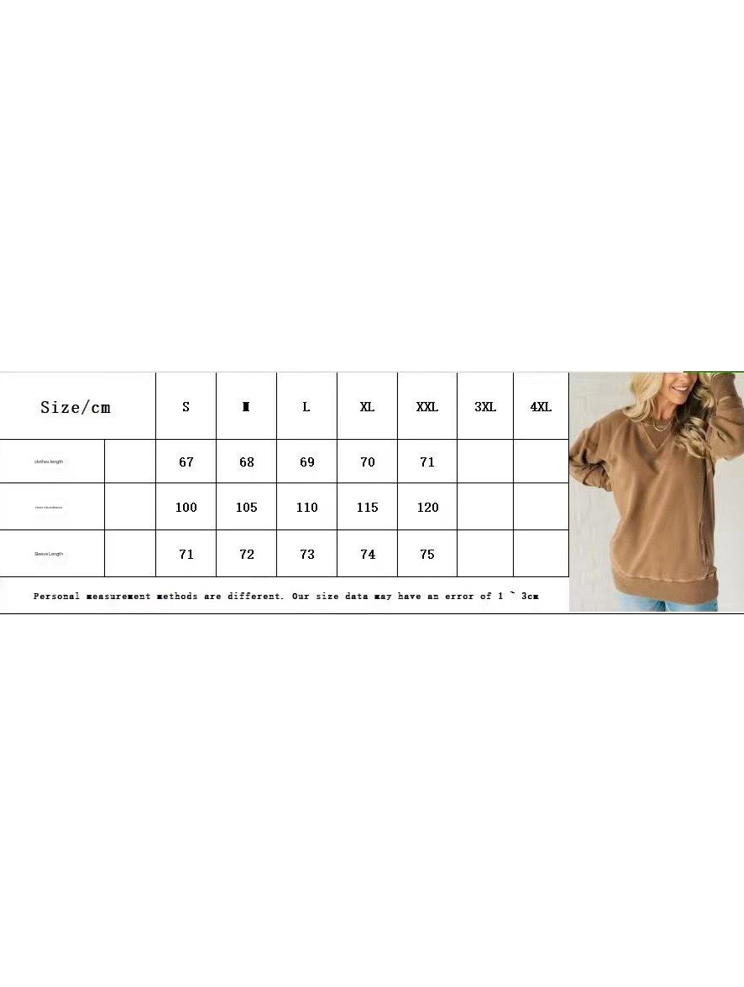 Women's ribbed sleeve loose pullover sweatshirt