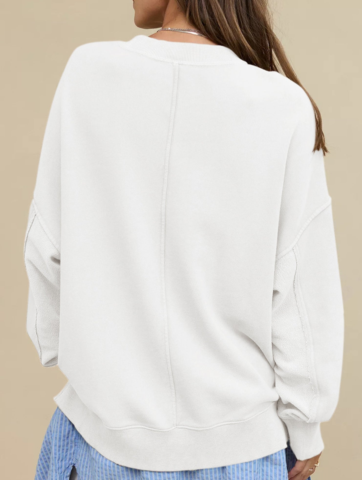 Loose casual crew neck top