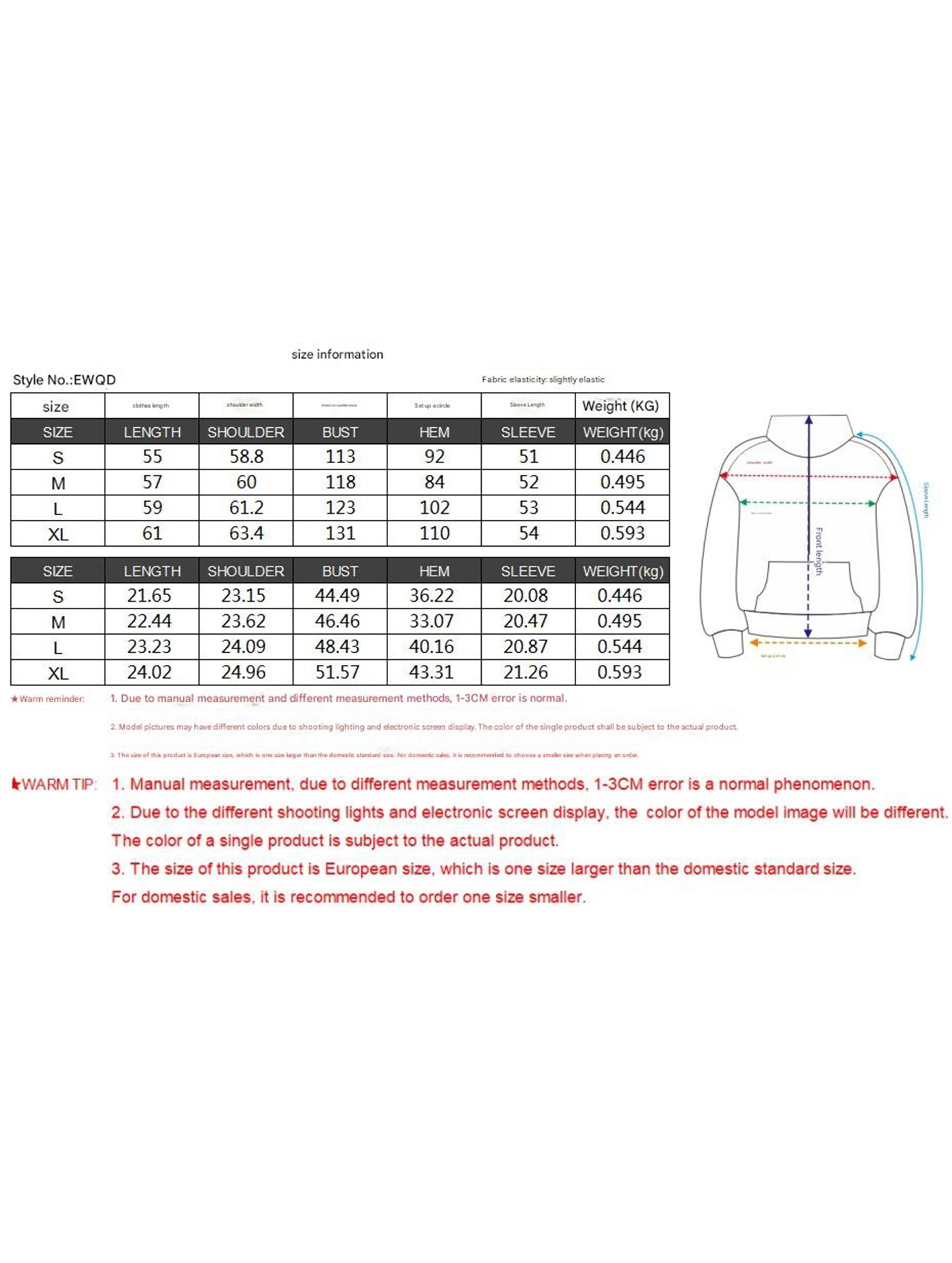 Sports Hoodie Zip-up Drawstring Long Sleeve Top