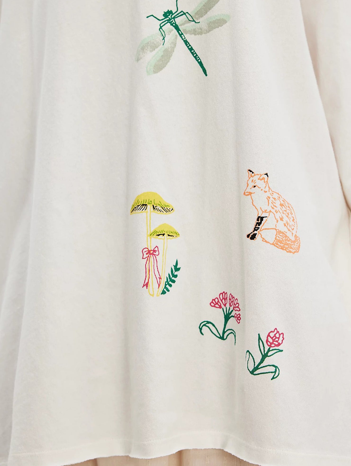 Embroidered knitted pullover sweatshirt