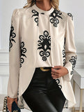 Retro autumn and winter long-sleeved shirt