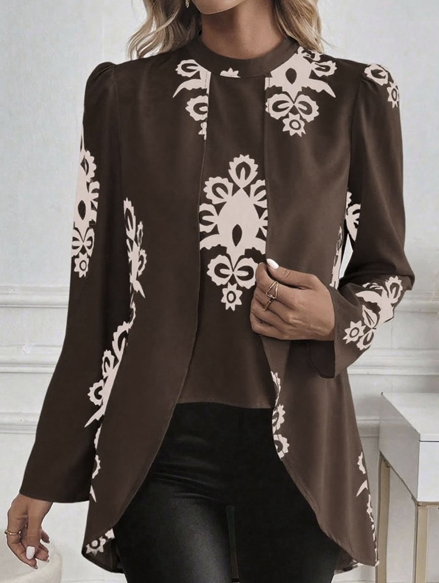 Retro autumn and winter long-sleeved shirt