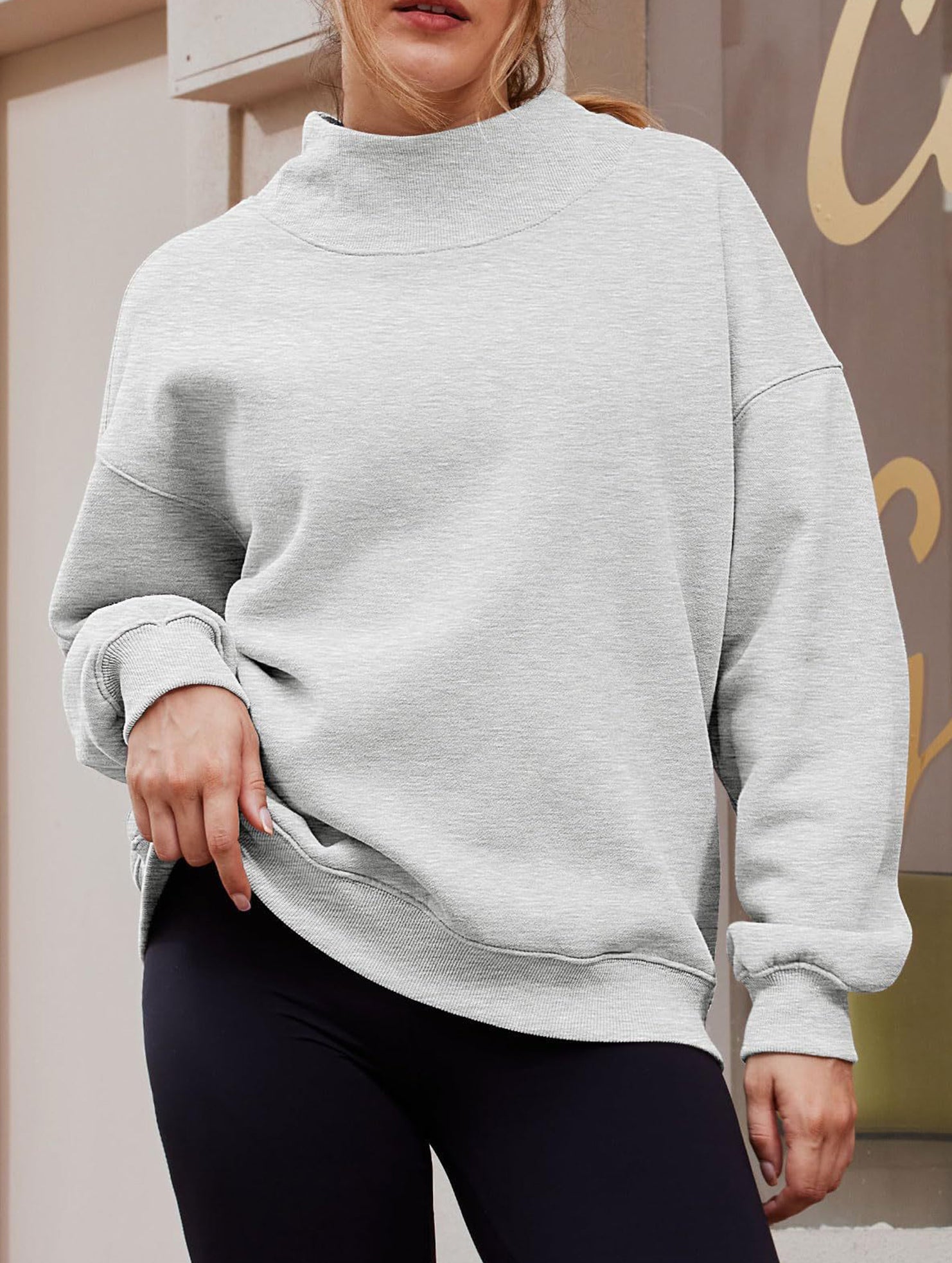 Pullover sweatshirt casual sweatshirt fleece top