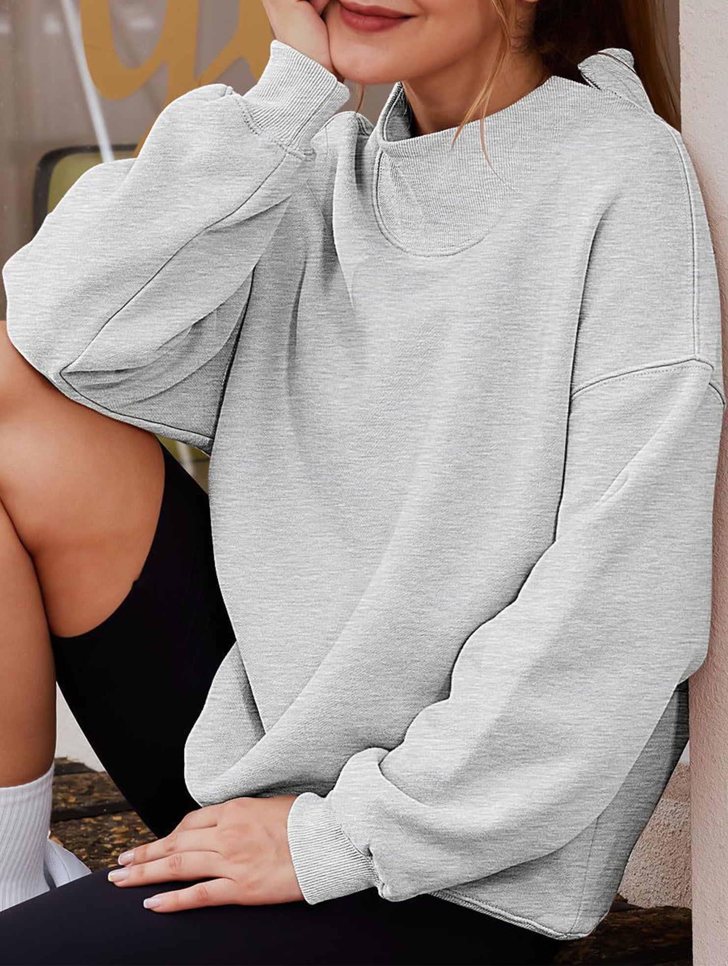 Pullover sweatshirt casual sweatshirt fleece top