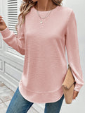 FASHION LOOSE ROUND NECK LONG SLEEVE SWEATSHIRT