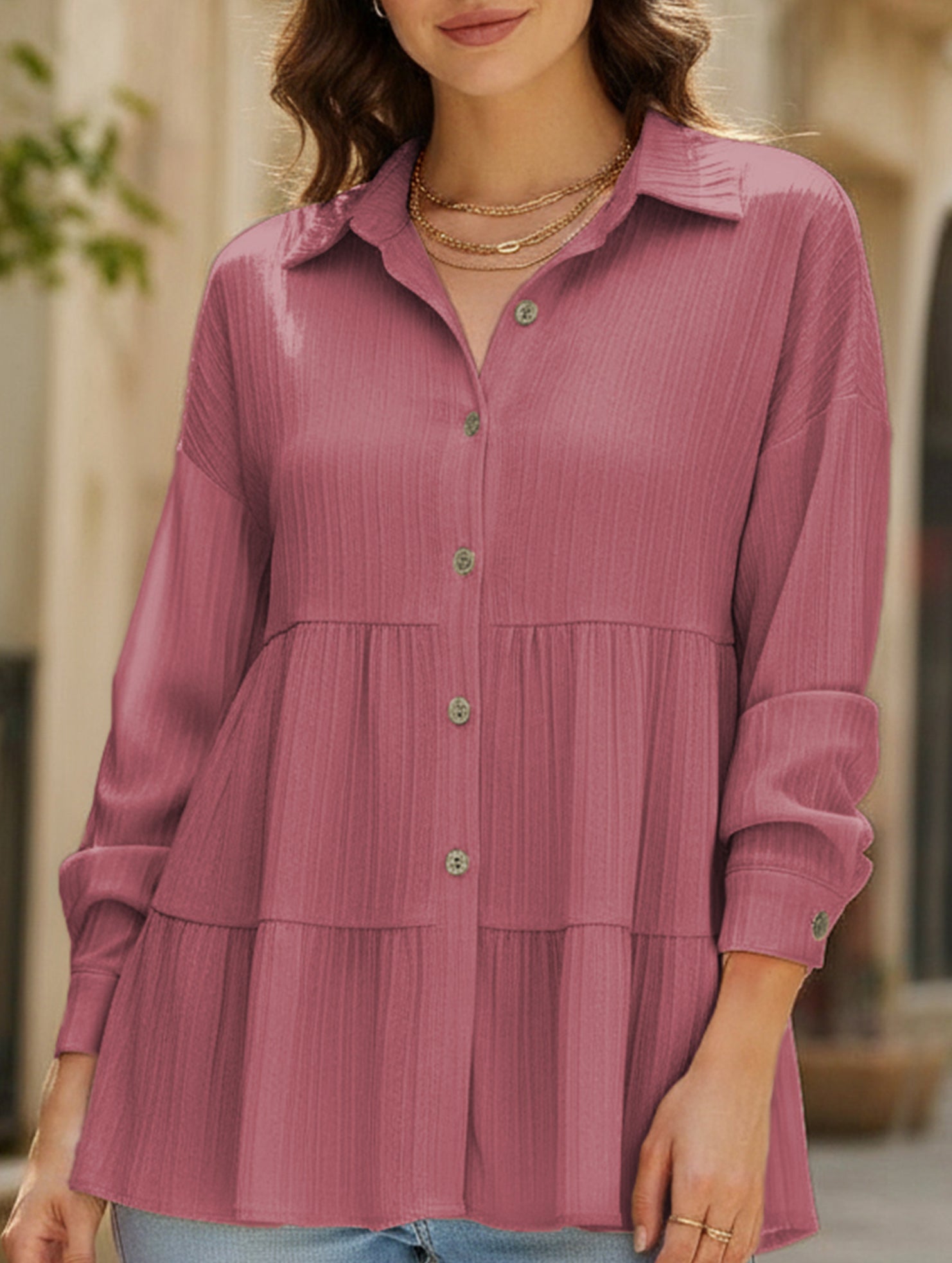 Stylish and comfortable long-sleeved shirt