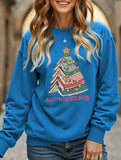 Casual Letter Fun Crew Neck Sweatshirt