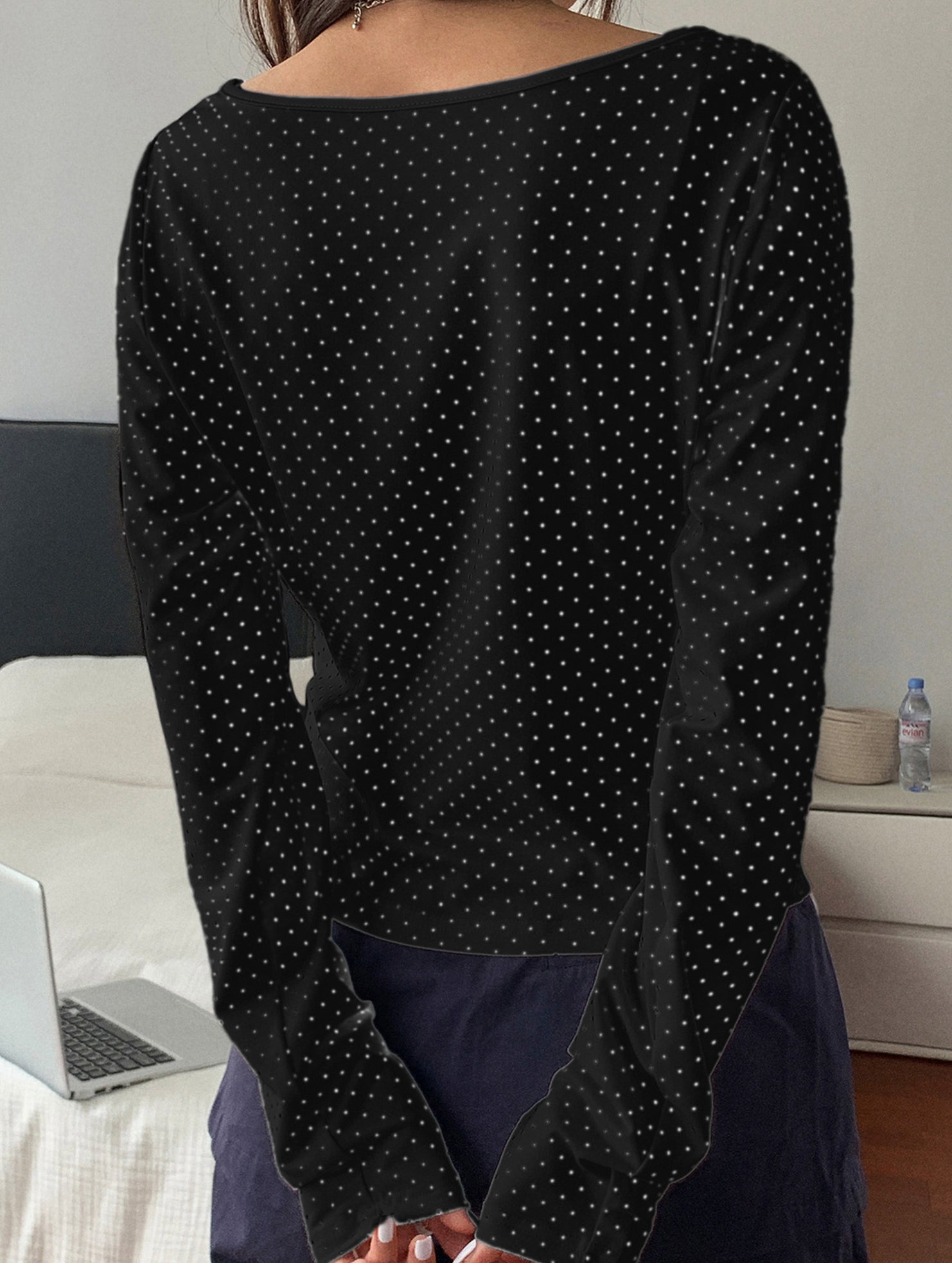 Casual T-shirt, long-sleeved base layer top