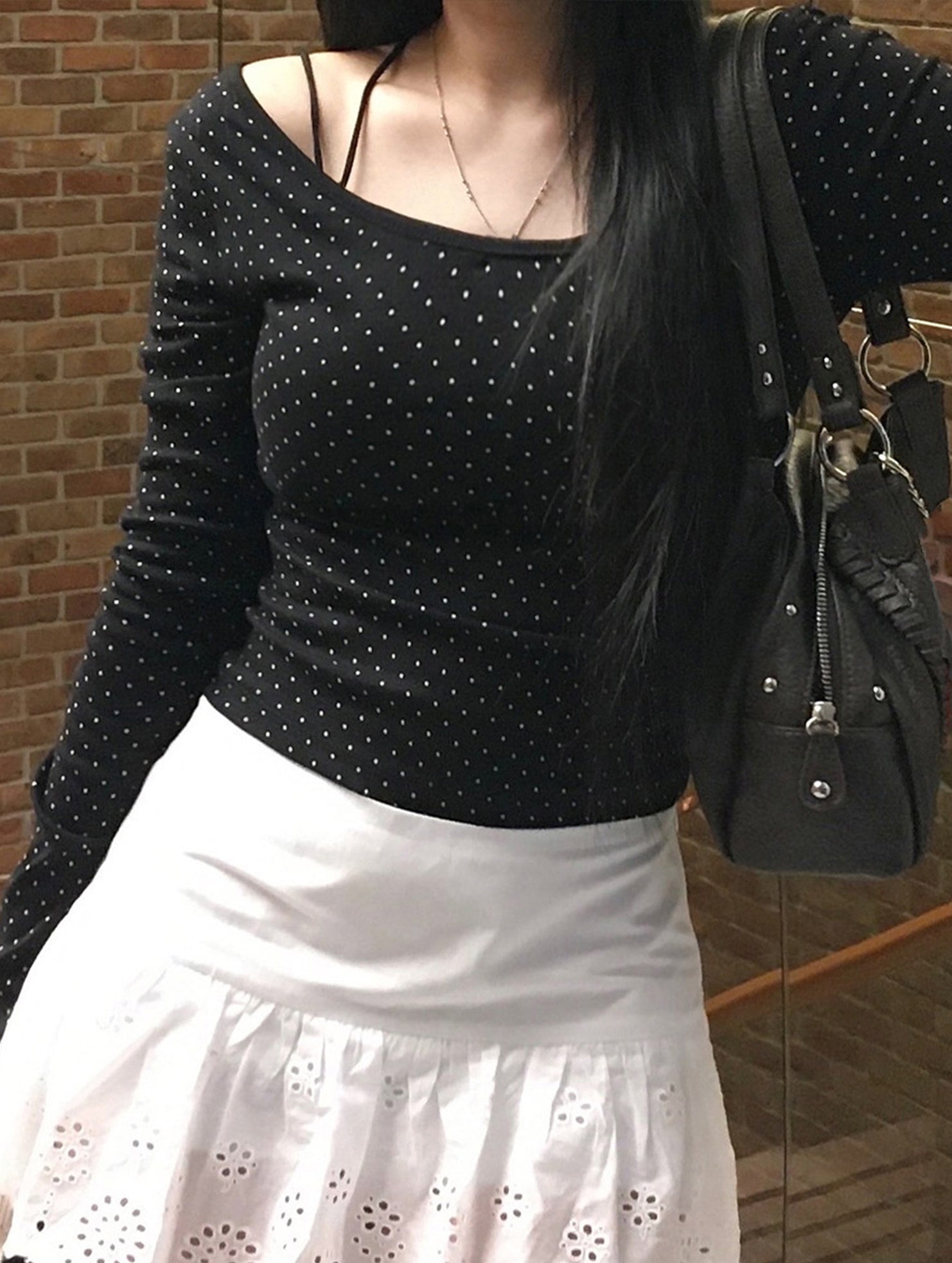 Casual T-shirt, long-sleeved base layer top