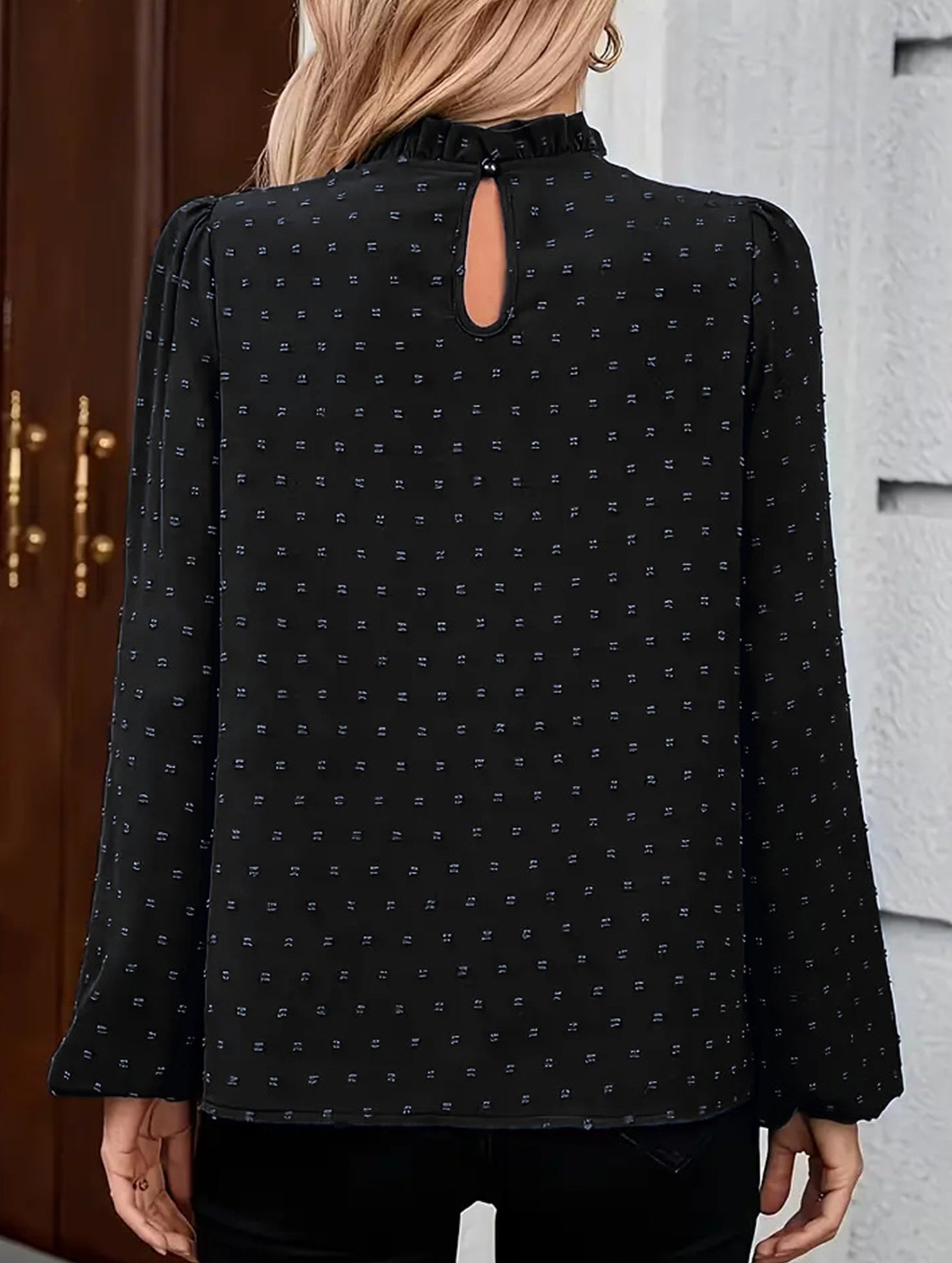 Simple T-shirt with floral cutouts