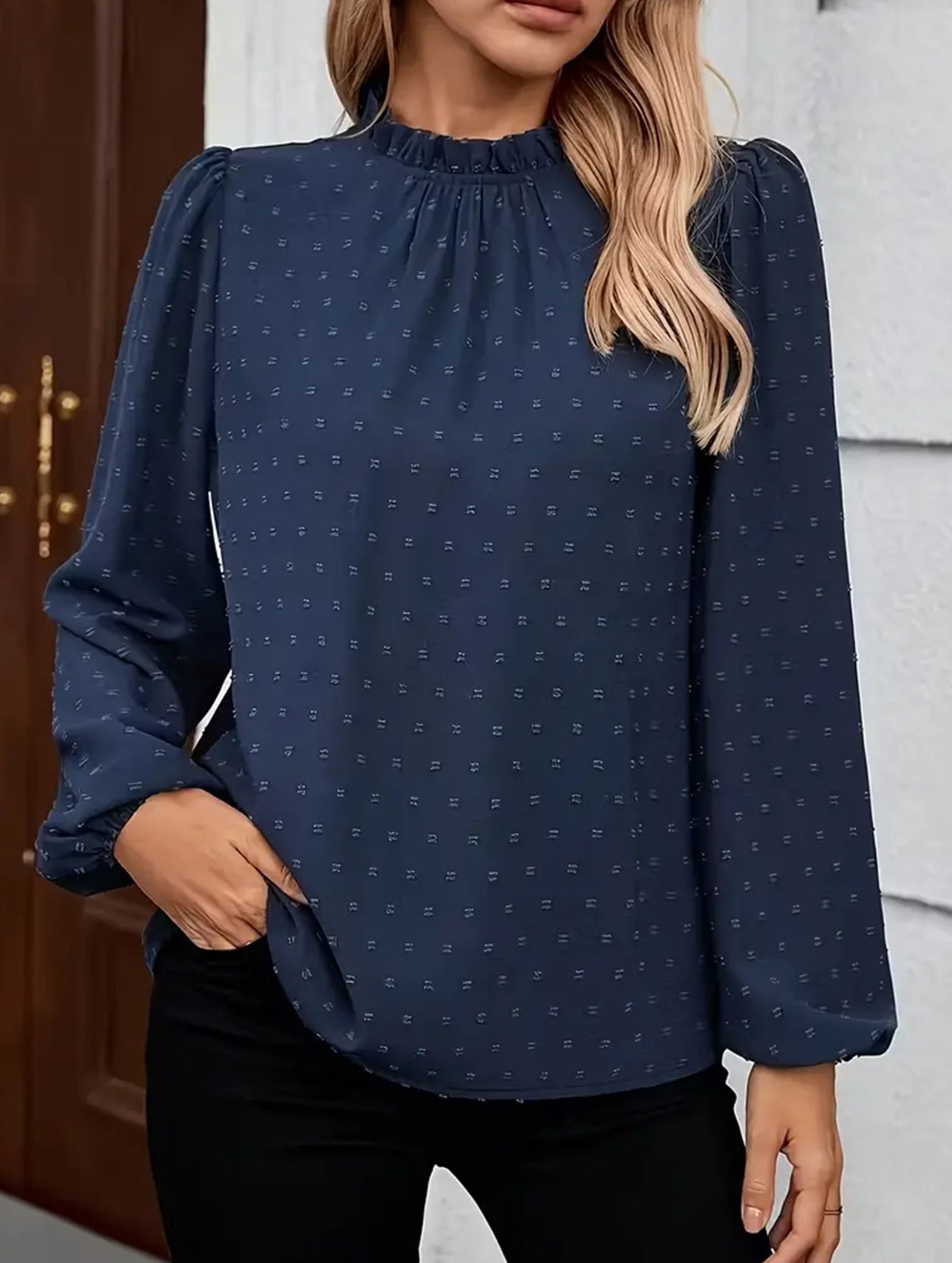 Simple T-shirt with floral cutouts
