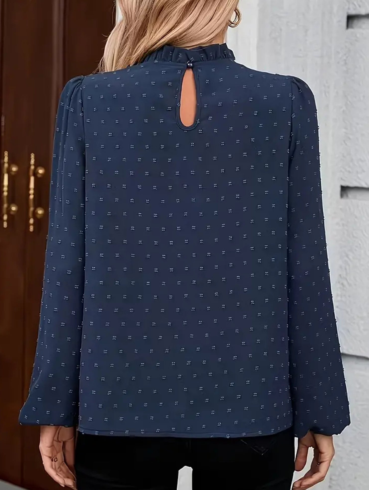 Simple T-shirt with floral cutouts