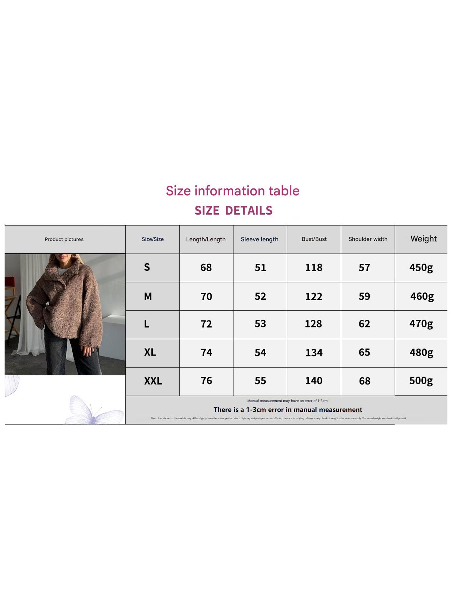 Lapel-style casual sweatshirt jacket