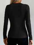 Versatile black openwork top_CWTBLL02024