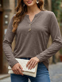 Women's Long-Sleeved V-Neck Casual/Business Top_CWTBLL02048