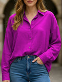 Versatile collared button-down shirt for women_CWTBLL02100