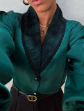 French-style elegant cardigan V-neck shirt for women_CWTBLL02210