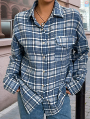 Loose Plaid Lightweight Shirt Jacket_CWTBLL02241