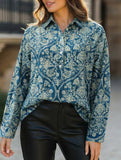 Printed Elegant Polo Shirt for Women