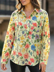 Printed Elegant Polo Shirt for Women