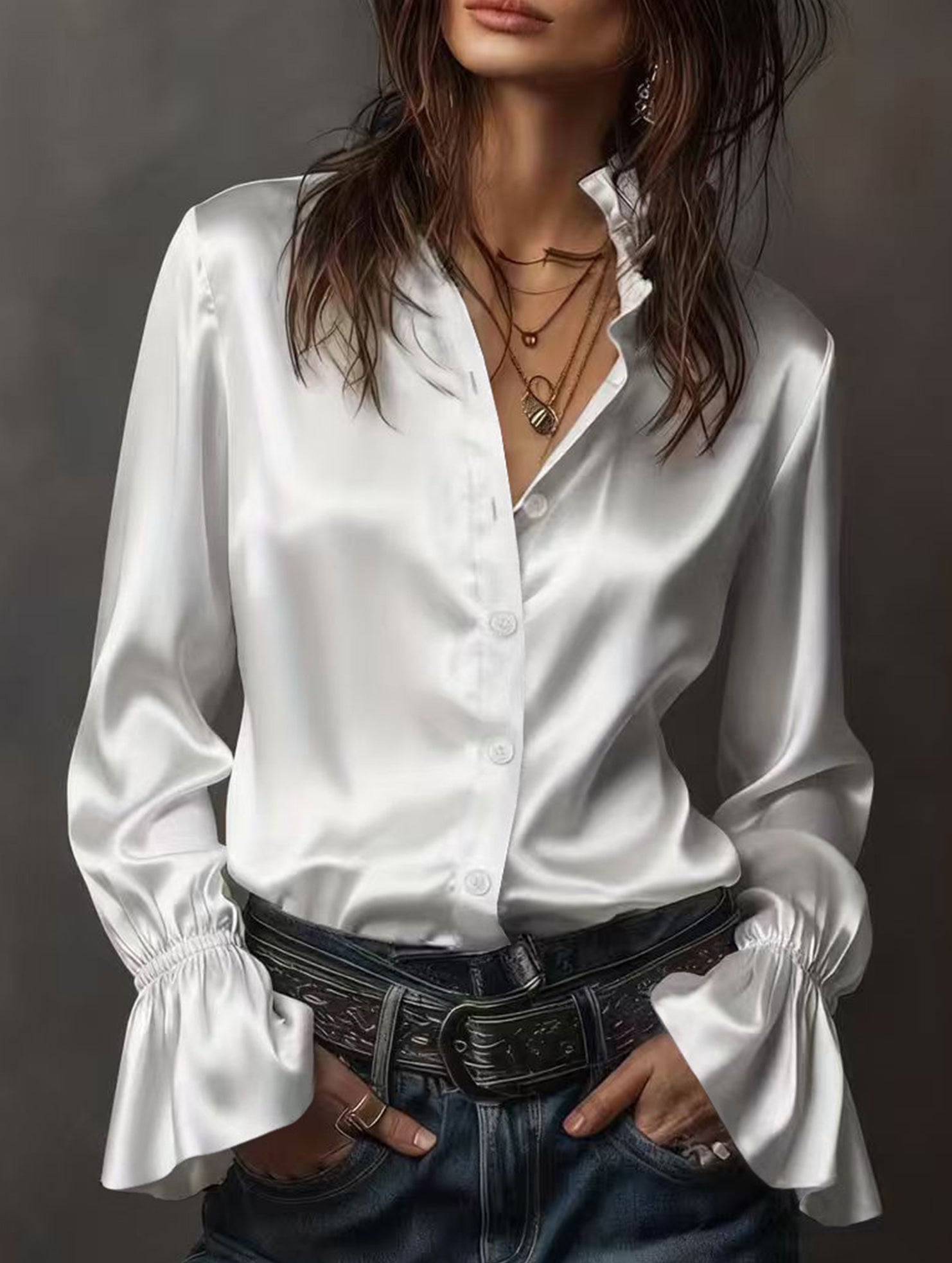 Satin Silk Long Sleeve Business Shirt_CWTBLL02273