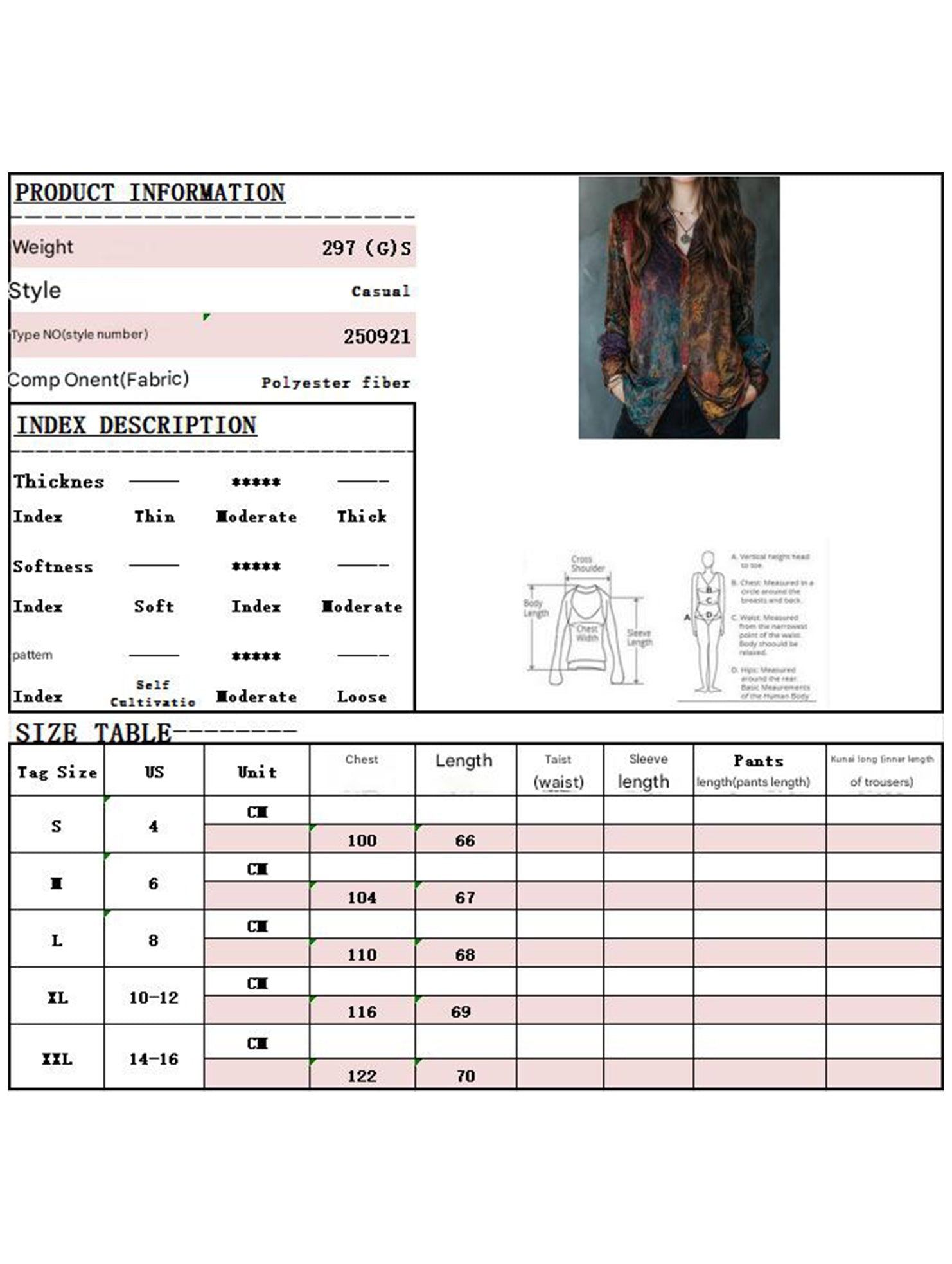 Vintage Floral Print Button Shirt_CWTBLL02329